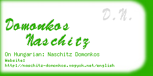 domonkos naschitz business card